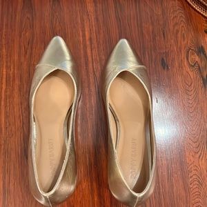 Gold pumps- never worn.